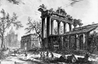 Veduta del Tempio della Concordia con l